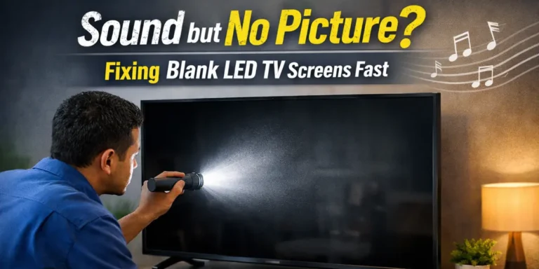 Sound but No Picture? How to Fix a Blank LED TV Screen Fast
