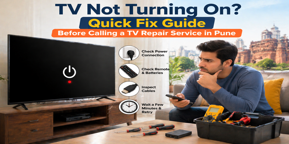 You are currently viewing TV Not Turning On? Quick Fix Guide Before Calling a TV Repair in Pune