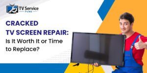 Read more about the article Cracked TV Screen Repair: Is It Worth It or Time to Replace?