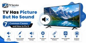Read more about the article TV Has Picture But No Sound: 7 Common Causes and How to Fix It