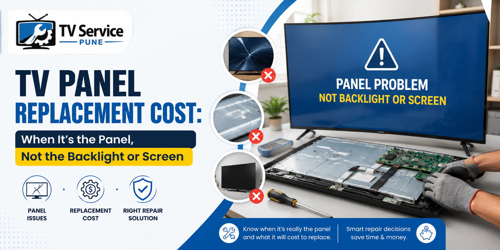 You are currently viewing TV Panel Replacement Cost: When It’s the Panel, Not the Backlight or Screen