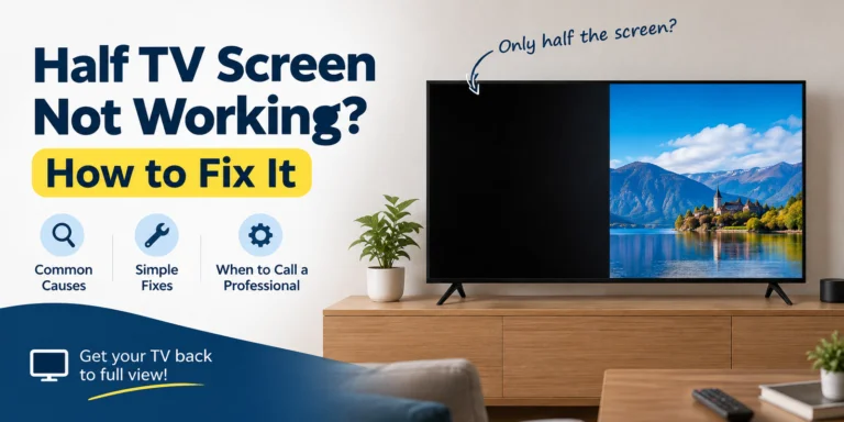 Half TV Screen Not Working? How to Fix It